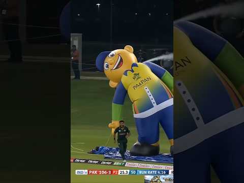 The mascot was having a great day... until THIS six arrived 😂🏏