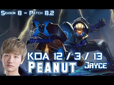 KZ Peanut JAYCE vs GANGPLANK Top - Patch 8.2 KR Ranked