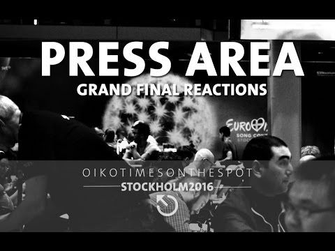 oikotimes.com: Eurovision 2016 Press Centre reactions upon voting and winner