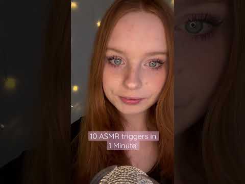 10 ASMR Triggers In 1 Minute!