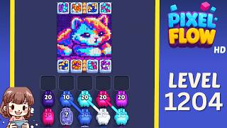 Pixel Flow Level 1204 Solution Walkthrough