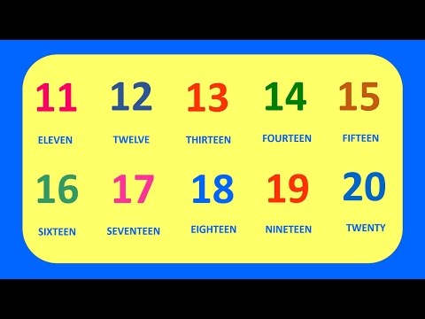 Learn English Numbers 11-20 || Aprende Los Números en Ingles Video