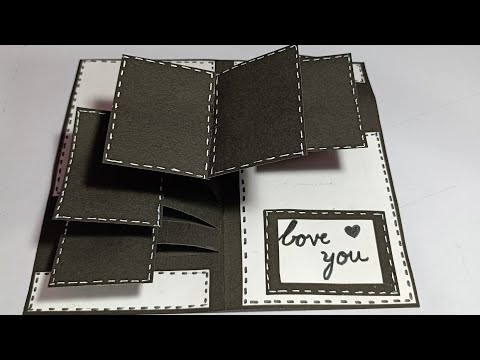 Diy popup card for scrapbook |how to make cards for scrapbook | popup cards