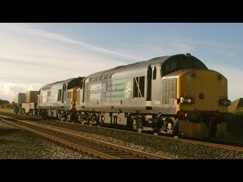 Prestatyn 19.10.2016 - DRS 37606 & 37259 Valley flasks - Class 37