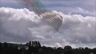 preview picture of video 'RAF Red Arrows at Welshpool Air Show, 8th June 2014'