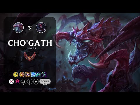 Cho'Gath Jungle vs Elise - KR Grandmaster Patch 13.5