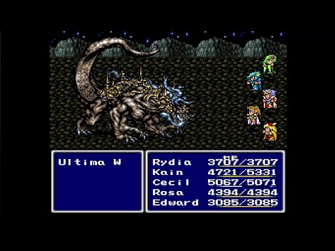 FF4 Ultima - Part 37 - Ultima Weapon and the Crystals