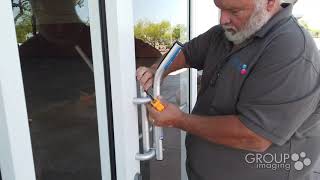 Offset Handle Installation Instructions - Hands Free Commercial Door Pull