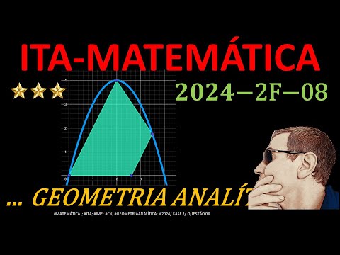 ITA | 2024 | FASE 2 |  Questão 08 | MATEMÁTICA |Questão Resolvida de GEOMETRIA ANALÍTICA/SIL245