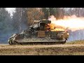 M2 Bradley Fighting Vehicle in Action • TOW Missiles & M242 Firing