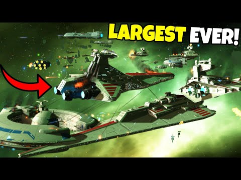 Largest Space Battle of the CLONE WARS!? - Star Wars EAW: Fall of the Republic Mod S213