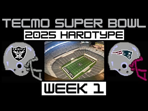 Season Opener - 2025 Tecmo Super Bowl - Raiders vs Patriots Week 1 - NES