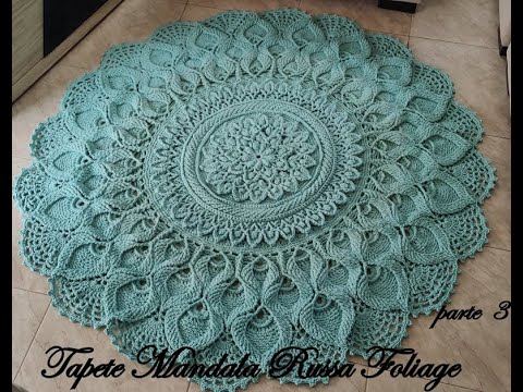 Tapete Mandala Russa Foliage, PARTE 3 - REEDIÇÃO