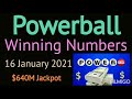 Today Powerball Winning Numbers Saturday 16 January 2021. Powerball Drawing Tonight 1/16/2021 Today Powerball Winning Numbers Saturday 16 January 2021. Powerball Drawing Tonight 1/16/2021
