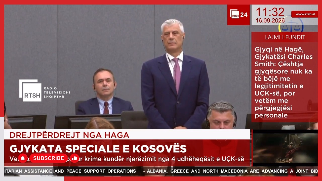 Gjyqi në Hagë/ Ish-kreu i UÇK, Hashim Thaçi dënohet me 25 vite burg për krime lufte