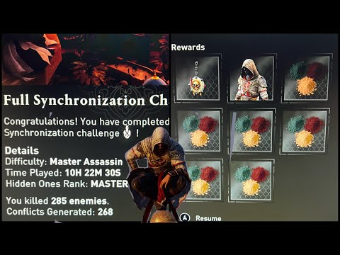 Assassin's Creed Mirage - Full Synchronization Complete (Permadeath Rewards Showcase)