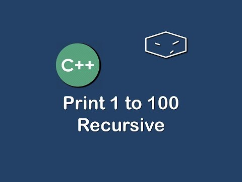 print 1 to 100 recursive in c