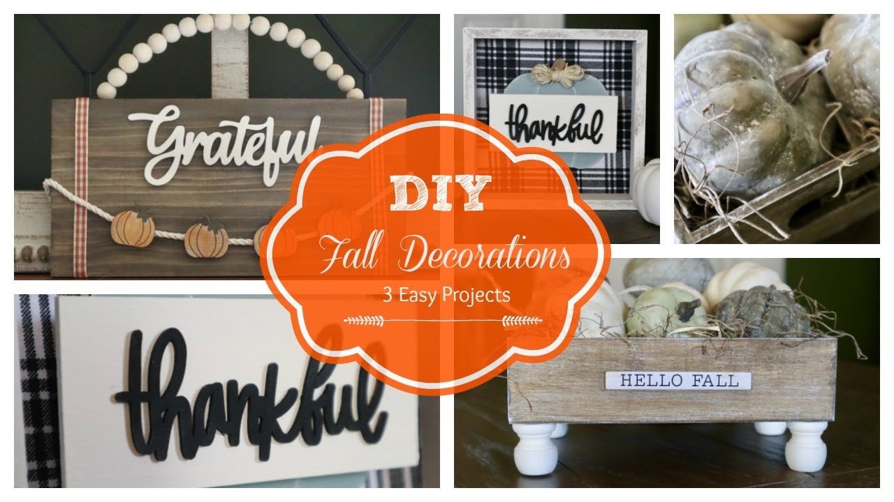 DIY Fall Decor | 3 EASY Projects