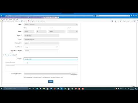 Request E Filing Support