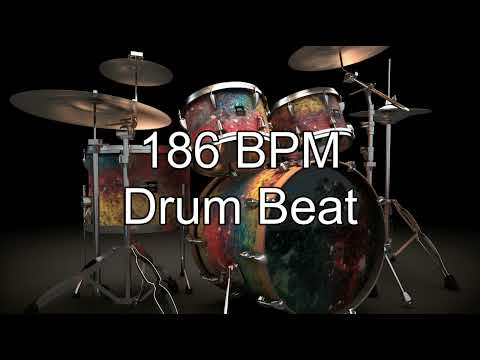 186 BPM Funk Drum Beat: Level Up Your Practice