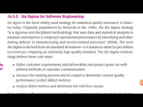 Six sigma for software engineering in tamil / Software Engineering