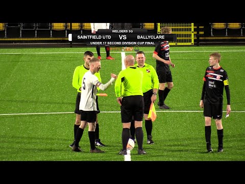 Saintfield United v Ballyclare Comrades - Under 17 Second Division Cup Final - March 2022
