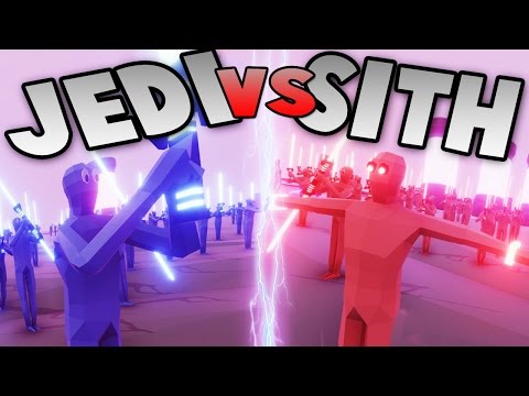 JEDI VS SITH! ~ NEW UNITS : NEON FACTION ~ Totally Accurate Battle Simulator / TABS Update Gameplay