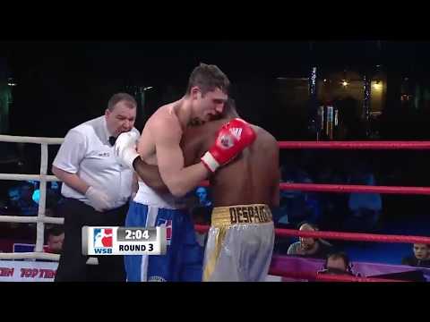 69kg Andrei ZAMKOVOI (Russian Boxing Team) vs Arisnoidys DESPAIGNE (Domadores de Cuba)