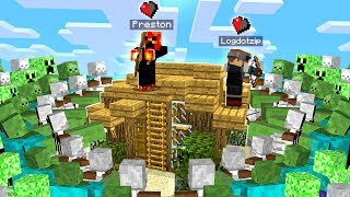 MINECRAFT 100,000 MODDED ZOMBIES vs 2 YOUTUBERS! - Minecraft Mods