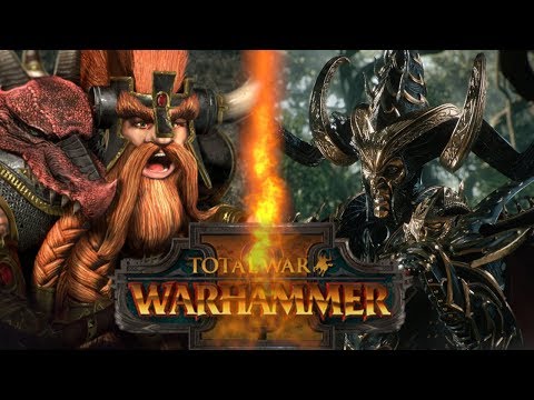 Total War Warhammer 2 Zwerge vs Dunkelelfen erste Schlacht Part #1 Deutsch / German Fearscream