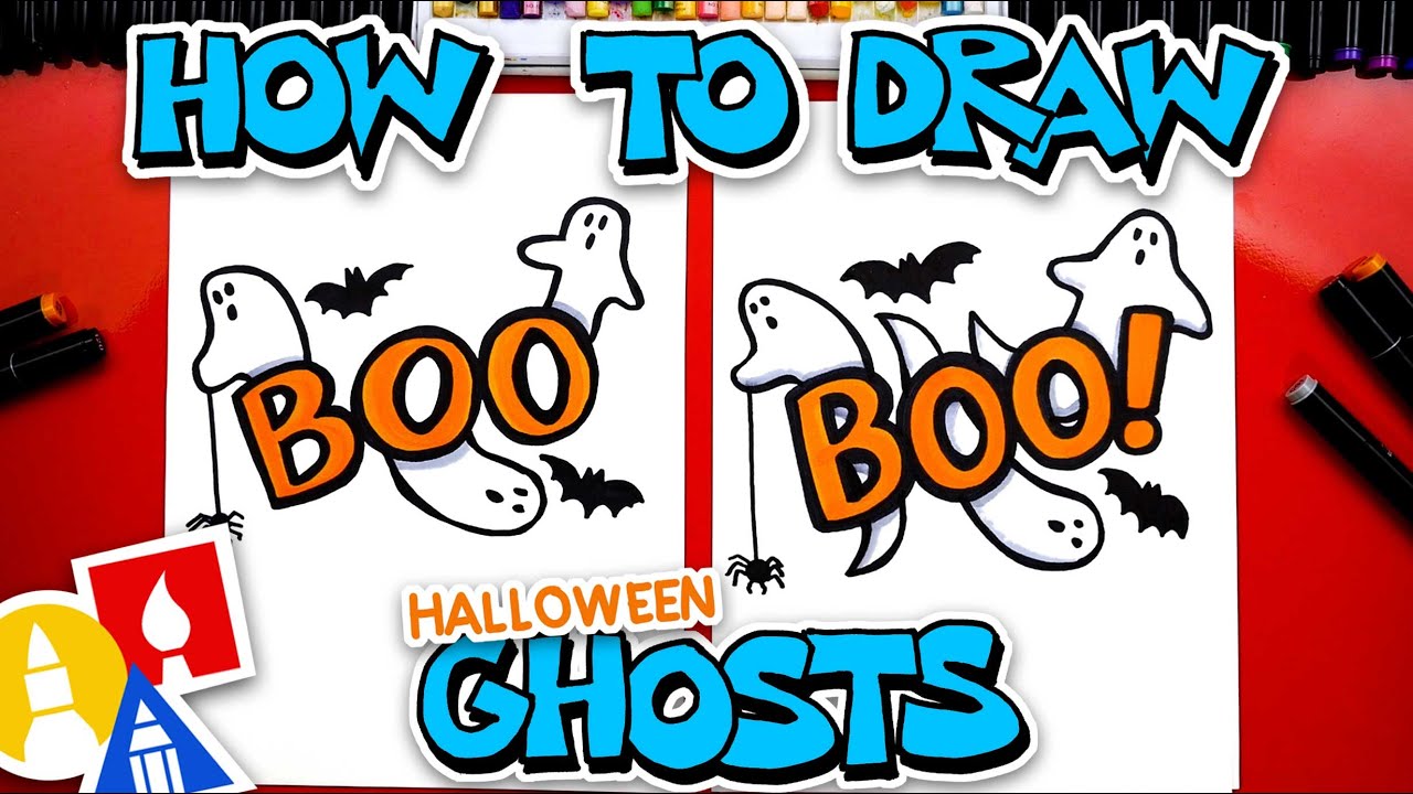 How To Draw Boo With Ghosts
