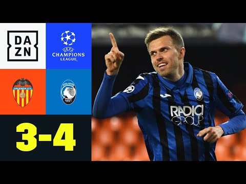 4x Ilicic! Atalantas CL-Märchen geht weiter: Valencia - Atalanta 3:4 | UEFA Champions League | DAZN