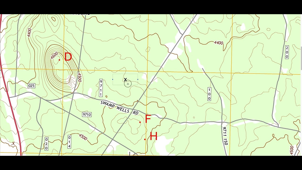 how to determine elevation on a contour map