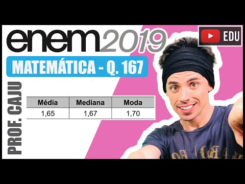 [ENEM 2019] 167 📘 MEDIANA Os alunos de uma turma escolar foram divididos em dois grupos. Um grupo