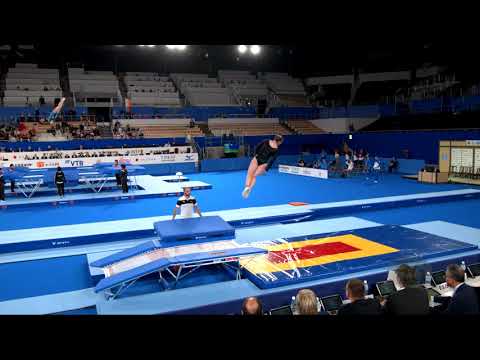 GILLOTT Olivia (NZL) W - 2019 Trampoline Worlds, Tokyo (JPN) - Qualification Double Mini R2