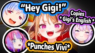 HoloJP Trying To Speak English With Gigi Is Too Cute and Wholesome【Hololive】