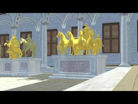 Sargetia: 3D reconstruction of the capital Ulpia Traiana Sarmizegetusa - Forum Vetus – the yard