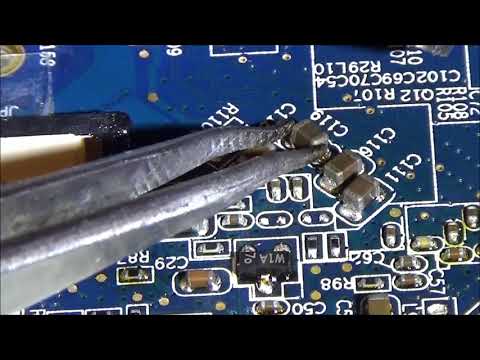 Soldering and desoldering smd components by hand with hot air gun