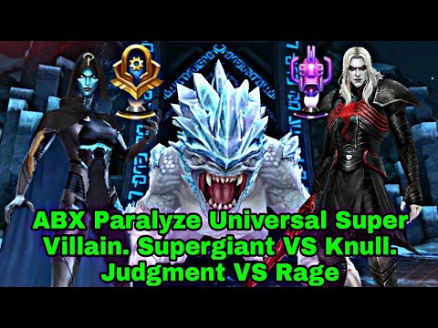 ABX Paralyze Universal Super Villain Knull Rage VS Supergiant Ctp of Judgment - Marvel Future Fight