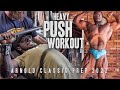 Heavy Push Day with Hypertrophy Coach | Arnold Classic Prep 2022
