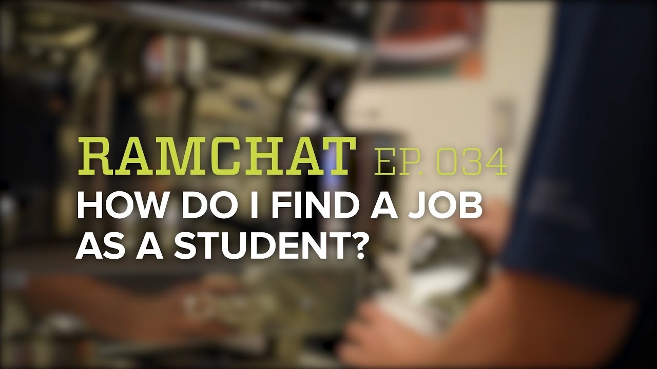RamChat: How do I find a job as a student?