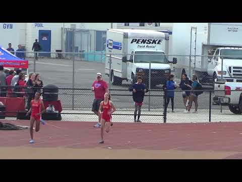 FSG 400m vs Servite & Rosary 3-7-18 - Los Alamitos Girls