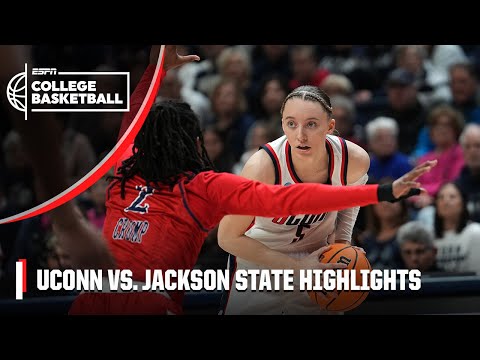Connecticut Huskies vs. Jackson State Tigers | Full Game Highlights | NCAA Tournament