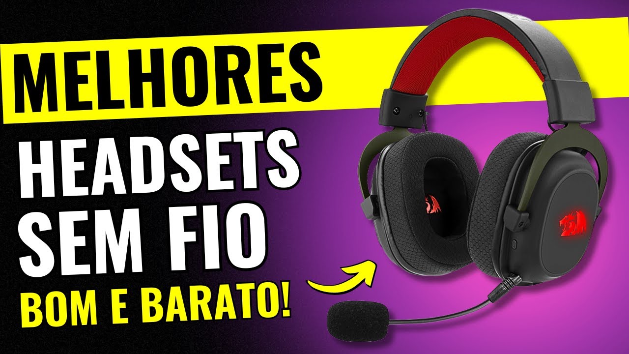 TOP 5 MELHORES Headset Gamer SEM FIO BOM e BARATO Custo Beneficio 2024 (Áudio e Microfone ÓTIMOS!)
