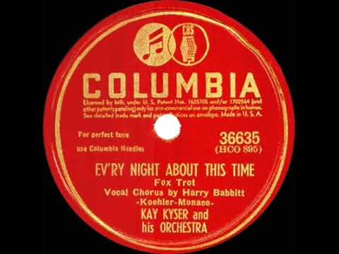 1942 Kay Kyser - Every Night About This Time (Harry Babbitt, vocal)
