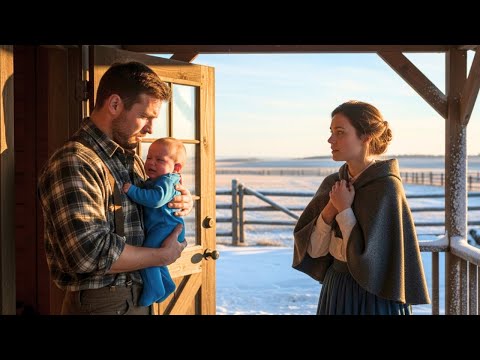 ELA BATEU À PORTA COM O PEITO CHEIO DE LEITE… E ENCONTROU UM FAZENDEIRO SOZINHO COM UM BEBÊ FAMINTO