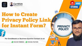 How to Create Privacy Policy Link for Meta Instant Form | Privacy Poli