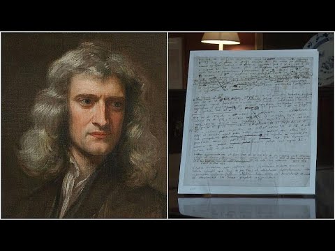 شاهد مخطوطات نادرة مكتوبة بخط يد نيوتن في مزاد علني في لندن بقيمة تفوق مليون دولار…
