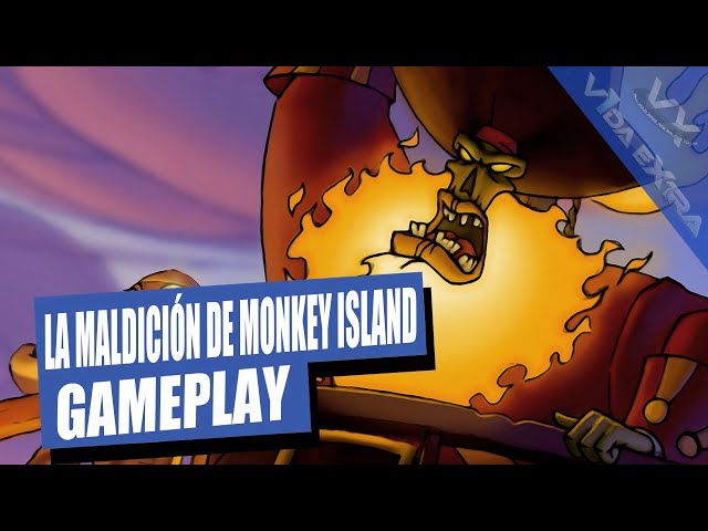 La Maldición de Monkey Island - Gameplay en Castellano ¡Escapamos con Guybrush del barco de LeChuck!