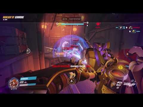 Zarya Graviton assist Genji Dragonblade